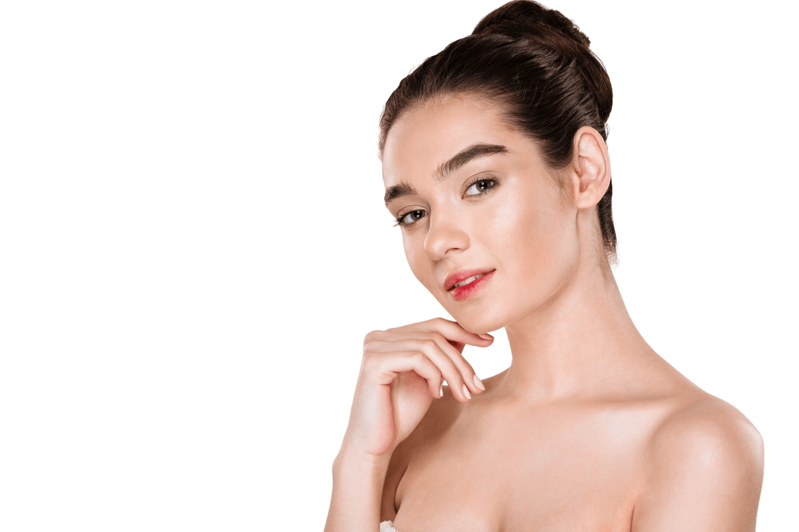 horizontal-portrait-beautiful-young-woman-with-fresh-skin-posing-with-charming-look-touching-chin (1)
